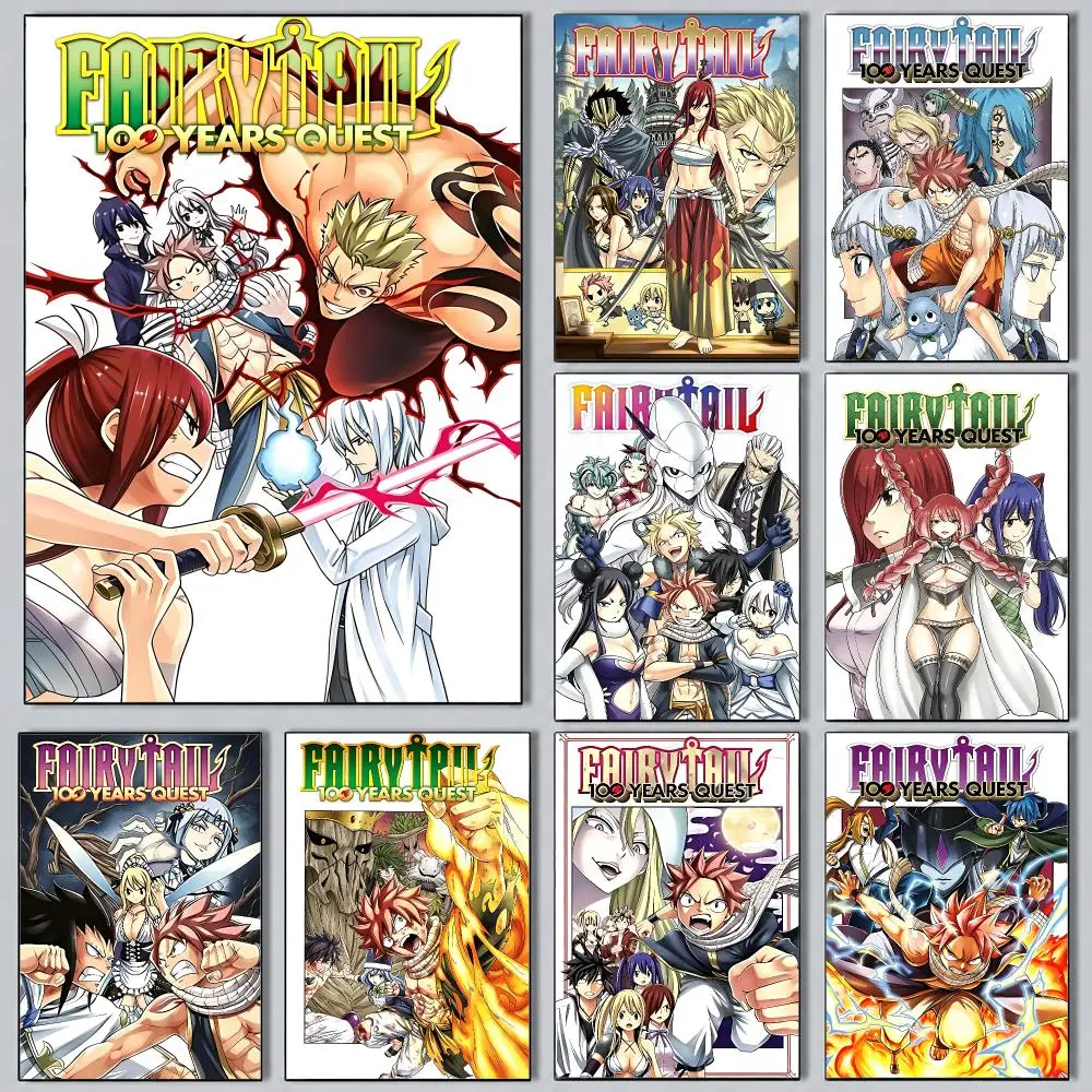 Office Quest - Modernes, ästhetisches Wandbild im Anime-Stil: „Fairy
