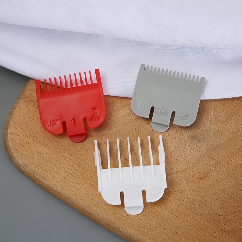 Binding Machine Comb - 3-teiliges Set Haarschneidekämme, Salon-Haarschneidemaschinen-Zubehör, Positionierungskämme, Haarstyling-Kämme,