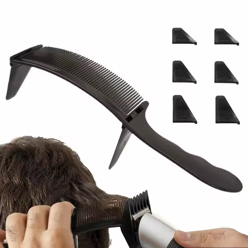 Binding Machine Comb - Friseur-Flachkamm für Haarschnitte, Gebogener Haarschneidekamm, Professioneller