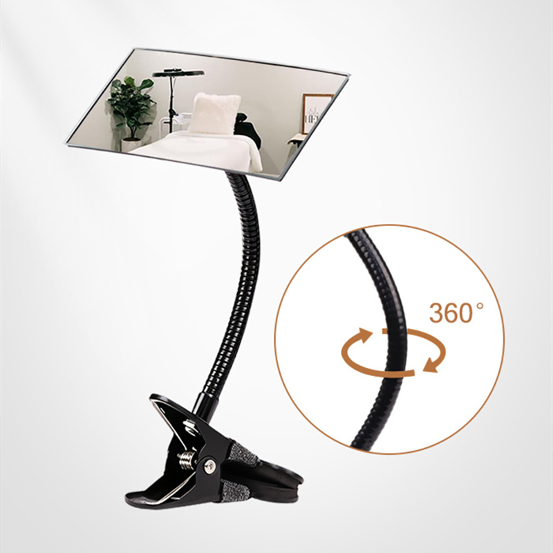 Office Technician - Professioneller Wimperntechniker-Klemm-Spiegel 360° ° Flexibler Schwanenhals